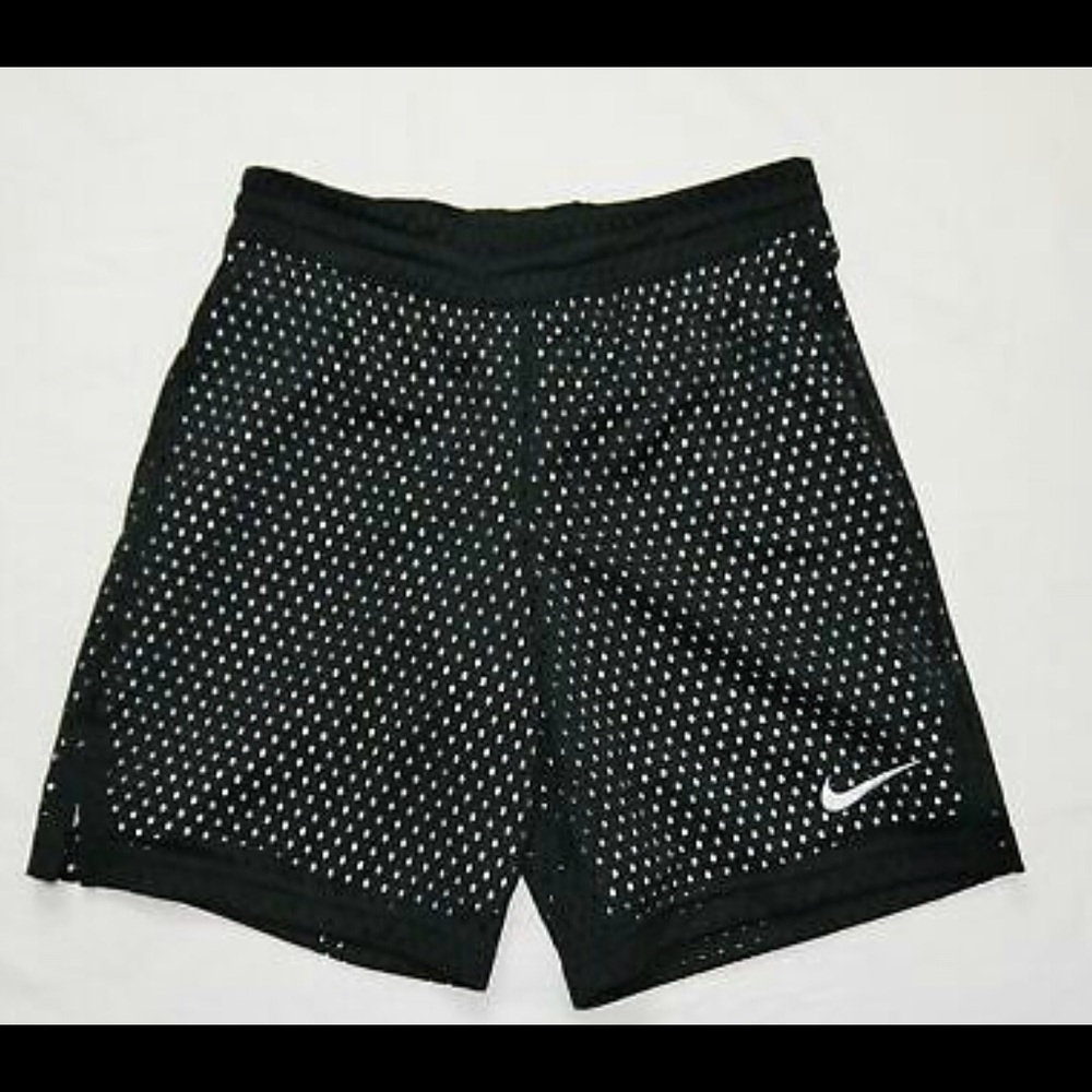 Nike Girls Dri-Fit Mesh Training Shorts Black